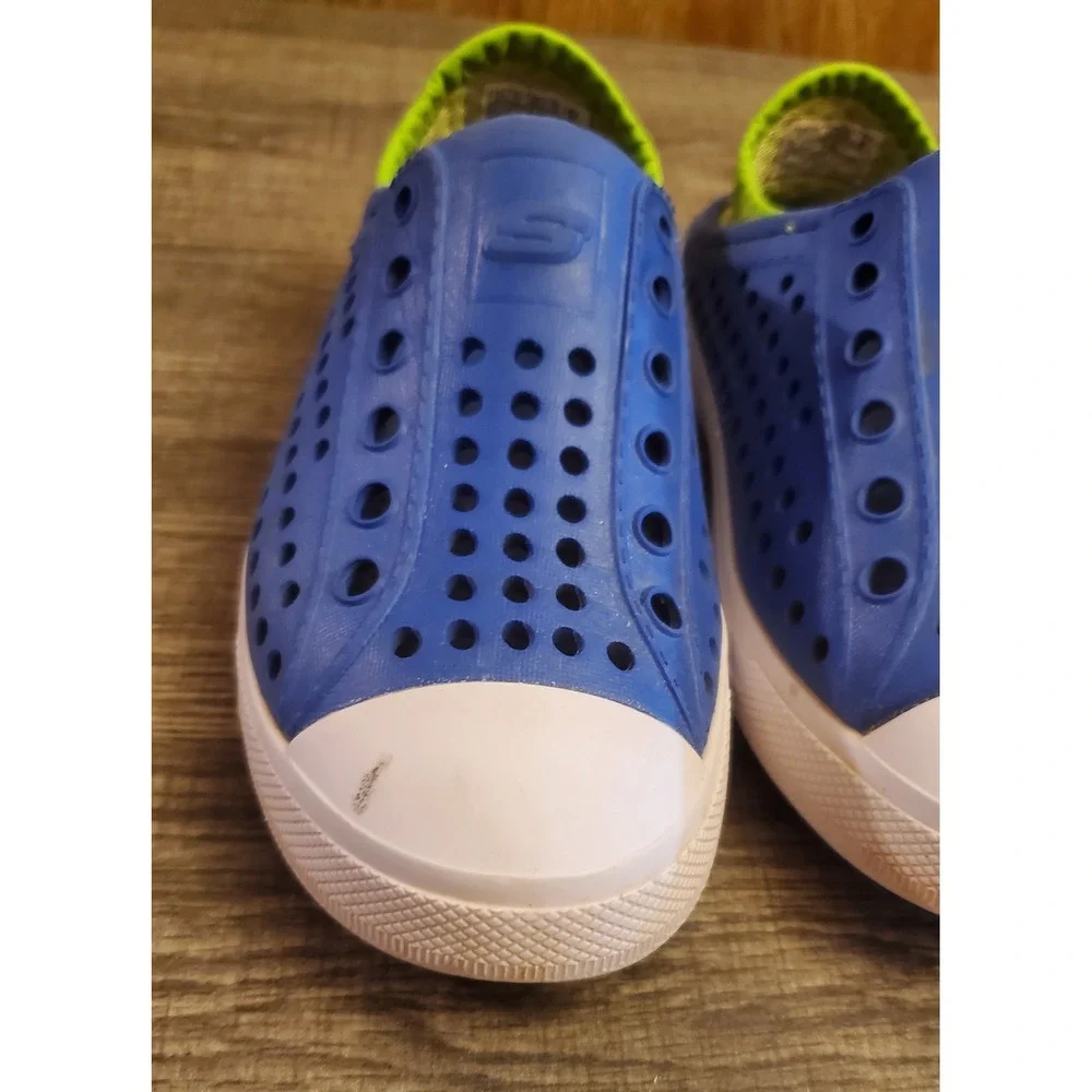 Skechers Foamies Guzman Steps Clog Shoes Youth Size 12 Blue‎